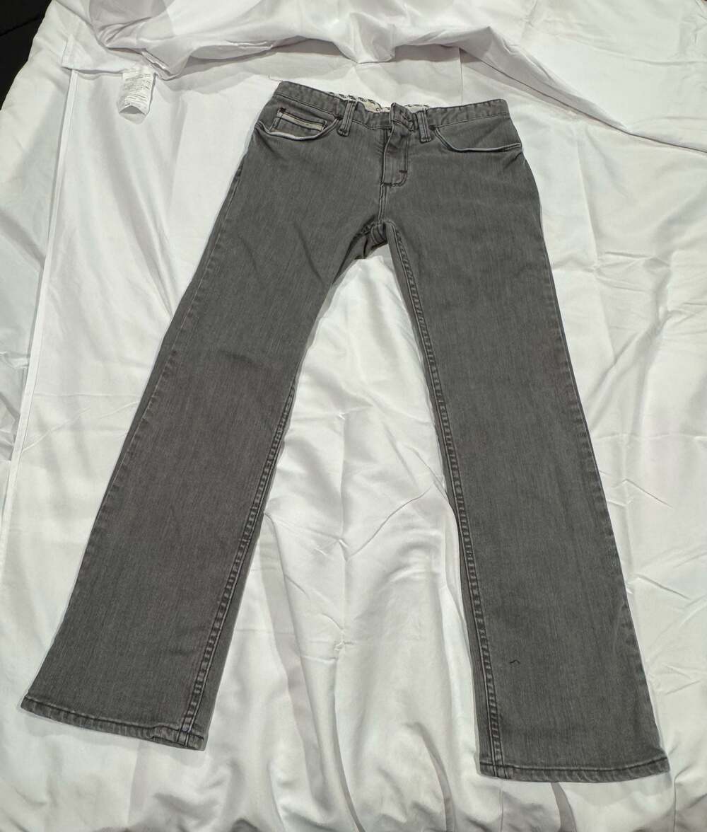 Vintage Y2K Vans  Off The Wall Gray Denim Jeans Size 26 x 28